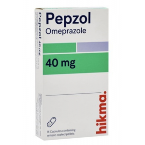 Pepzol ( Omeprazole 40 mg ) 14 capsules 